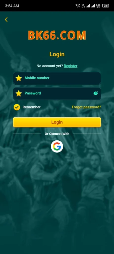 BK66 Game Login